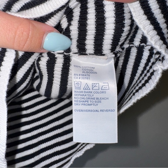 Vintage Tommy Hilfiger Striped Tank Medium 100% Cotton - Picture 4 of 5